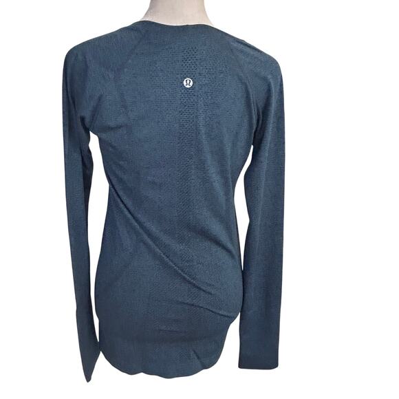 Lululemon Dark Blue Swiftly Tech Long Sleeve Top Womens Size 6 - Picture 4 of 5